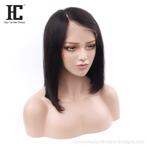 Big Sale China Supplies Brazilian Bob Cut 4x4 Lace Front Human Hair Wigs Cheap Brazilian Short Bob Remy Human Hair Wigs